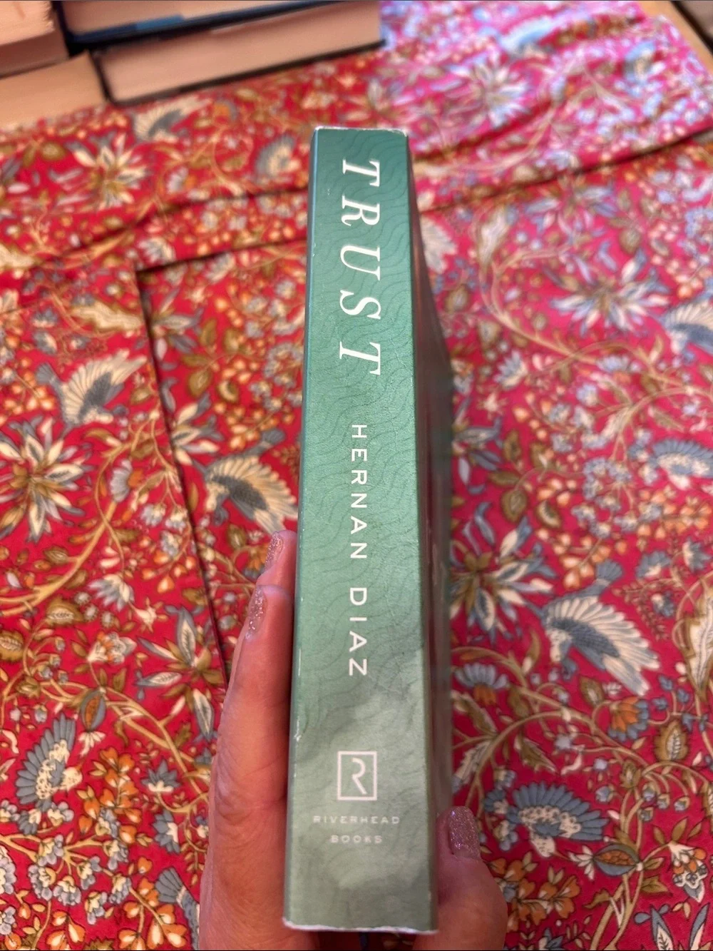 Trust by Hernan Diaz - Hardcover Book, Teal Cover